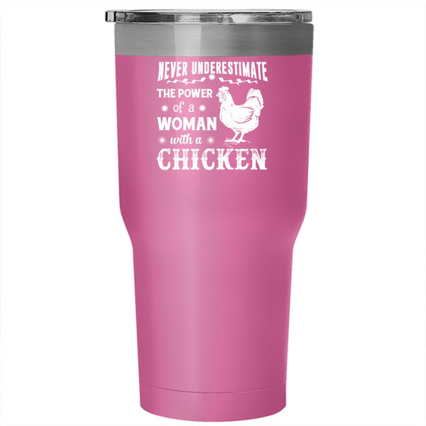 The Power Of A Woman With A Chicken Tumbler, My Pets Mug