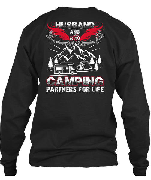 Husband And Wife Camping Partners For Life T Shirt, Being A Husband T Shirt