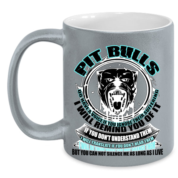 Cool Gift For Pitbull Owner Coffee Mug, Pit Bulls Accent Mug