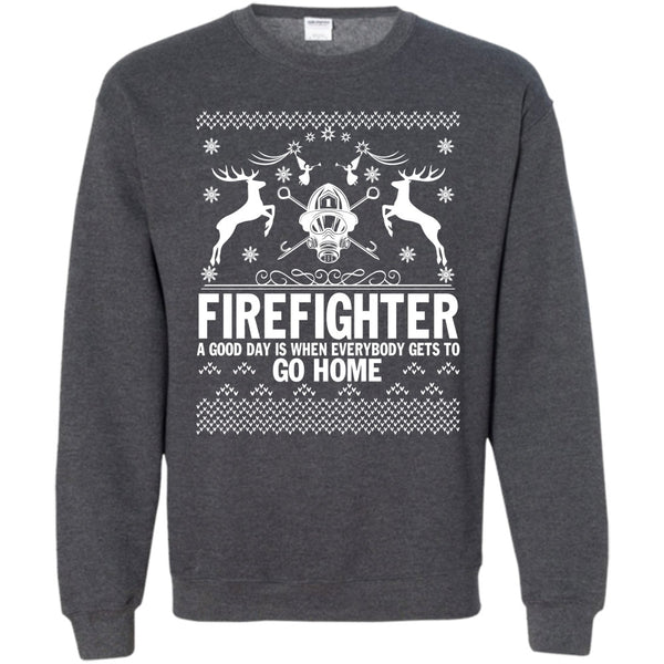 Coolest Firefighter Ever T Shirt, Merry Christmas Gift Sweatshirt