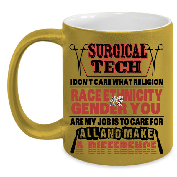 Cool Surgical Tech Coffee Mug, Surgical Tech Accent Mug
