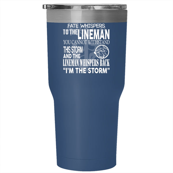 Cool Linemen Tumbler 30 oz Stainless Steel, Best Gift For Lineman Travel Mug