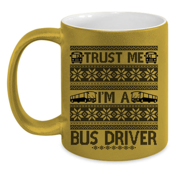 Christmas For Driver Coffee Mug, I'm A Bus Driver Accent Mug