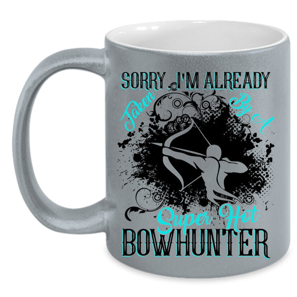 Marry Coffee Mug, I'm Already Taken By A Hot Bowhunter Accent Mug
