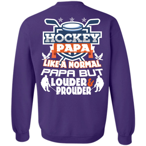 Being A Hockey Player T Shirt, I Love Papa Sweatshirt