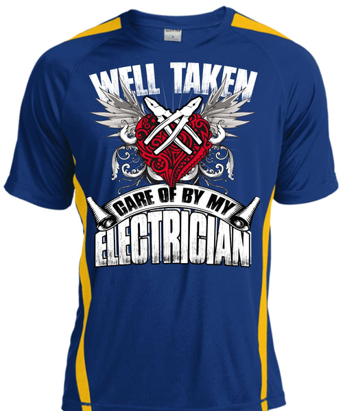 Care Of By My Electrician T Shirt, Being An Electrician T Shirt, Cool Shirt
