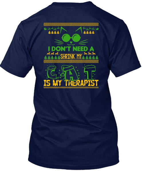 Shrink My Cat Is My Therapist T Shirt, I Love My Cat T Shirt