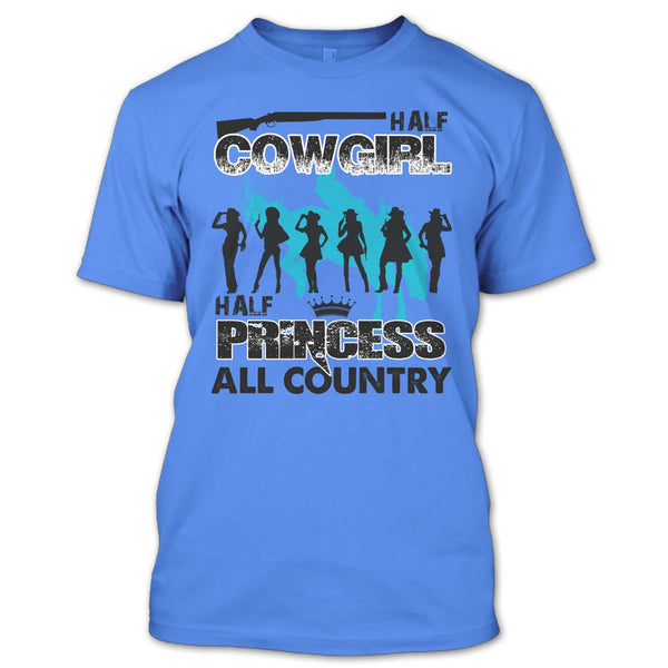 Half Cowgirl T Shirt, All Country T Shirt