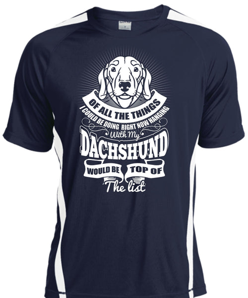 Hanging With My Dachshund T Shirt, My Pets T Shirt, Cool Shirt