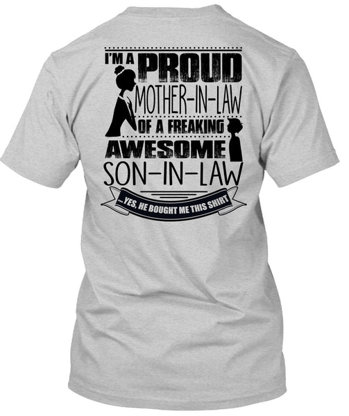 I'm A Proud Mother In Law T Shirt, I Love Mom T Shirt