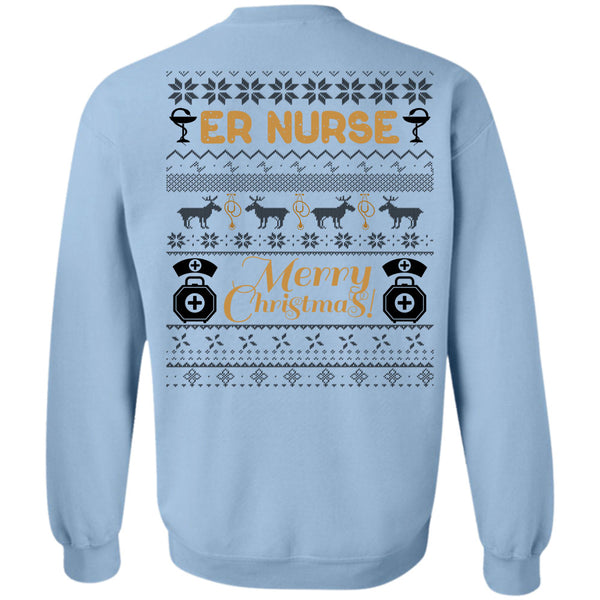 I Love Nursing T Shirt, ER Nurse Merry Christmas Sweatshirt