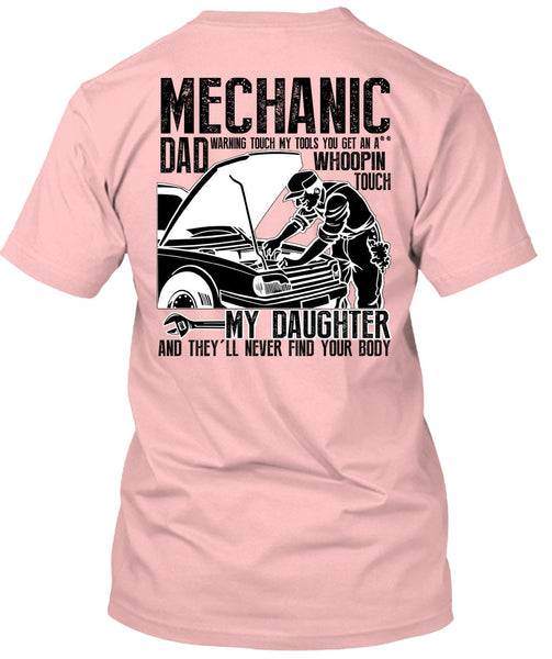 Mechanic Dad T Shirt, I Love Mechanic T Shirt