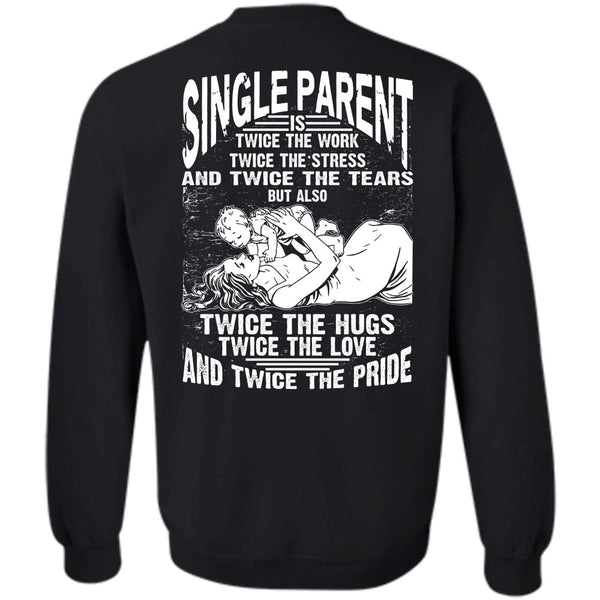 A black t-shirt with the shopify logo