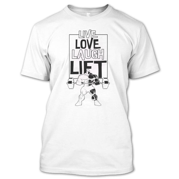 A black t-shirt with the shopify logo