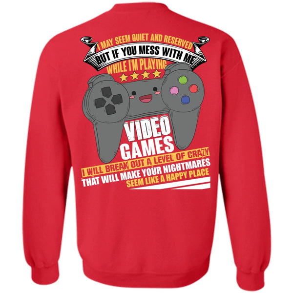 Like A Happy Place T Shirt, I Love Gaming Sweatshirt
