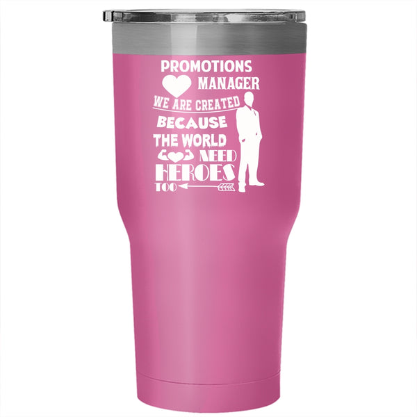 Promotions Manager Tumbler 30 oz Stainless Steel, Awesome Manager Travel Mug