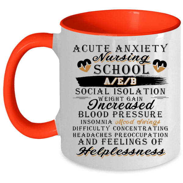 Cool Gift For Nurses Coffee Mug, Nursing School Accent Mug