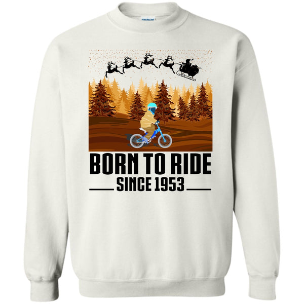 Biker Merry Christmas T Shirt, Born To Ride Since 1953 Sweatshirt