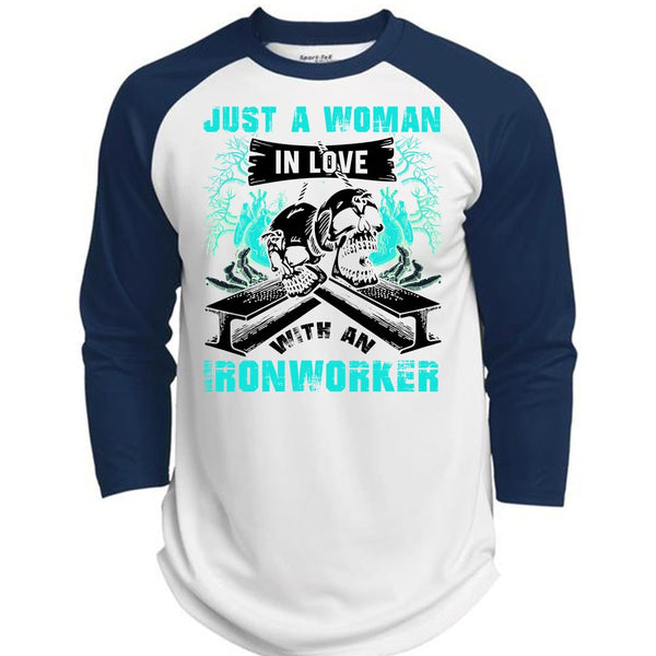 Love With An Ironworker T Shirt, I Love Ironworker T Shirt, Awesome T-Shirts  (Polyester Game Baseball Jersey)