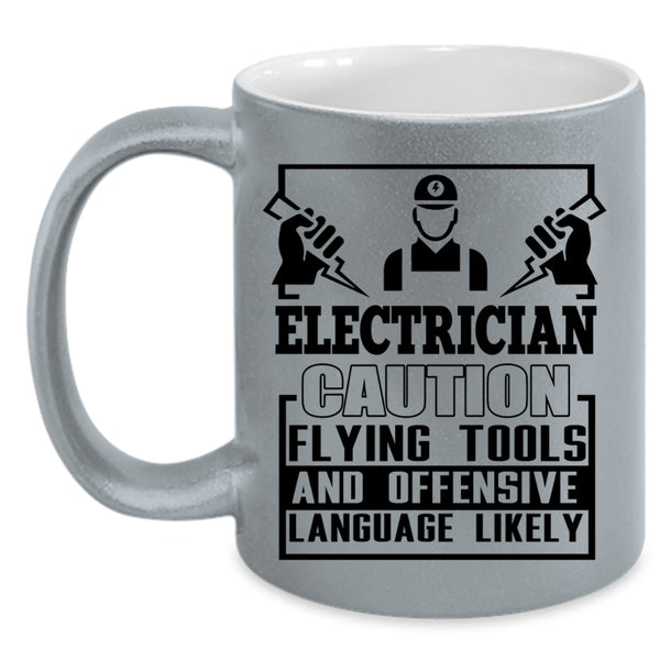 Awesome Electrician Coffee Mug, Electrician Accent Mug