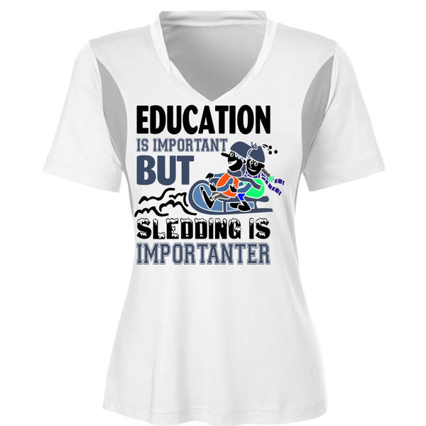 Education Is Important But Sledding Is Importanter T Shirt, Favorite T Shirt