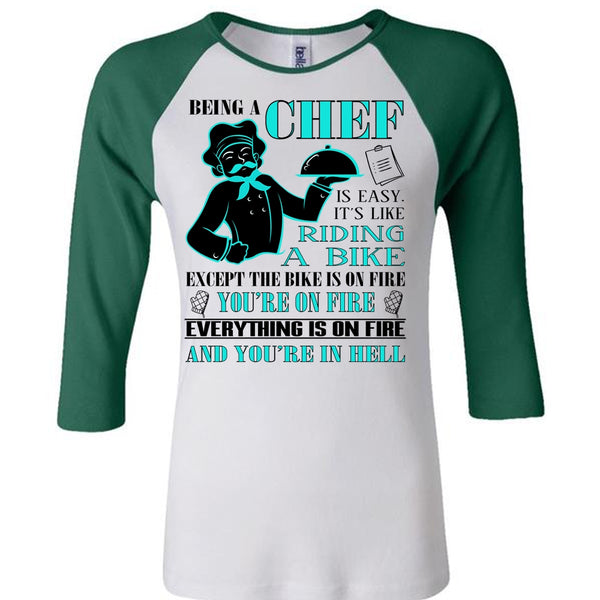 Being A Chef Is Easy T Shirt, It's Like Riding A Bike T Shirt, Sport T Shirt