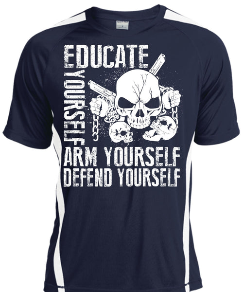 Educate Yourself Arm Yourself T Shirt, Being A Veteran T Shirt, Cool Shirt