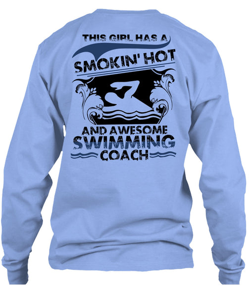 Awesome Swimming Coach T Shirt, I Love Swimming T Shirt