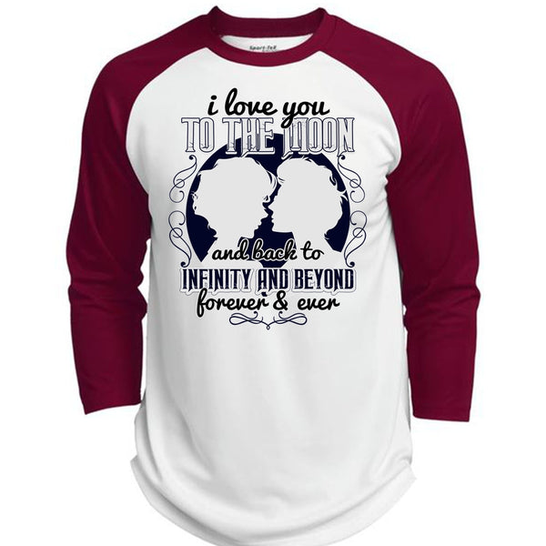 I Love You To The Moon And Back T Shirt, I Love My Wife T Shirt, Awesome T-Shirts  (Polyester Game Baseball Jersey)