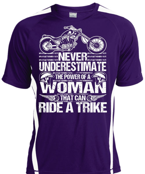 Ride A Trike T Shirt, The Power Of A Woman T Shirt, Cool Shirt