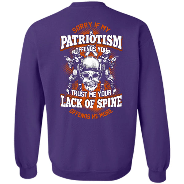 Lack Of Spine T Shirt, I Love Veteran Sweatshirt