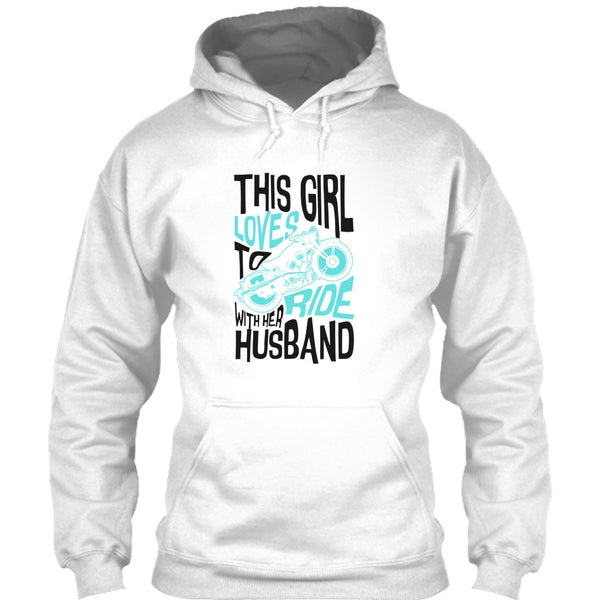 This Girl Loves To Ride With Her Husaband T Shirt, Rider Partners T Shirt