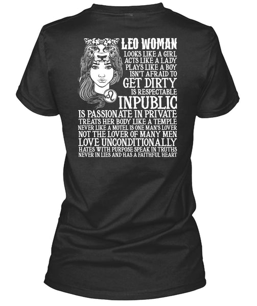 Leo Woman T Shirt, Being A Leo T Shirt