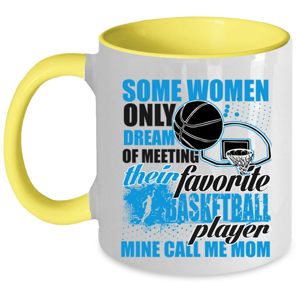 Mine Call Me Mom Coffee Mug, Favotite Basketball Player Accent Mug