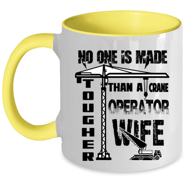 Cool Just Married Coffee Mug, Crane Operator Wife Accent Mug