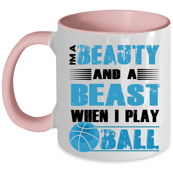 Cool Volleyball Coffee Mug, I Play Ball Accent Mug
