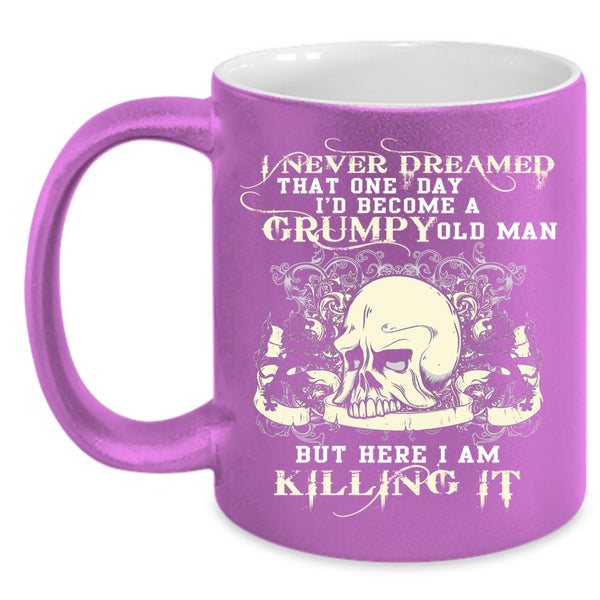 I'd Become A Grumpy Old Man Coffee Mug, Grumpy Grandpa Coffee Cup