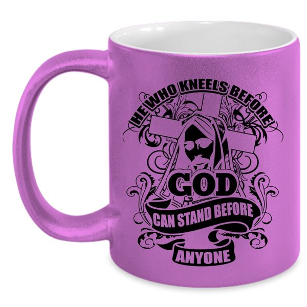 Cool Coffee Mug, He Who Kneels Before God Accent Mug