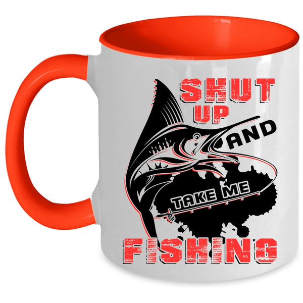 Cool Fisher Coffee Mug, Take Me Fishing Accent Mug