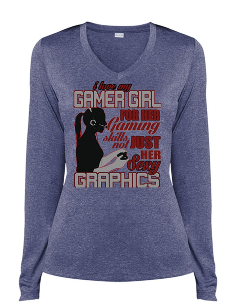 I Love My Gamer Girl T Shirt, Gaming Skills Not Just Her T Shirt