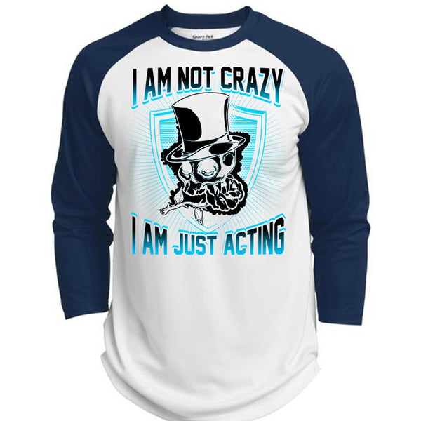 I Am Not Crazy T Shirt, I Love Actor T Shirt, Awesome T-Shirts  (Polyester Game Baseball Jersey)