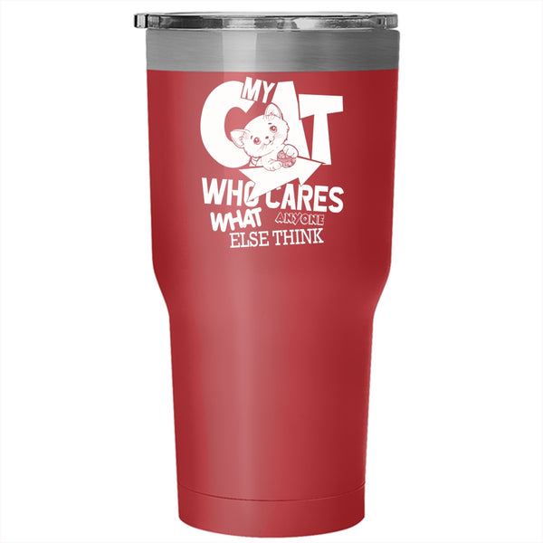 My Cat Like Me Tumbler 30 oz Stainless Steel, Lovely Cats Travel Mug