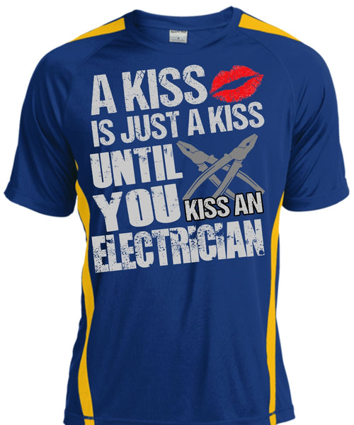 Kiss An Electrician T Shirt, I Love Electrician T Shirt, Cool Shirt