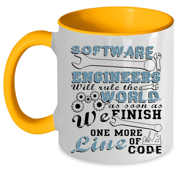 Cool Job Title Coffee Mug, Software Engineers Accent Mug