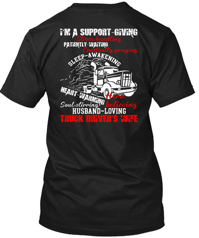 A black t-shirt with the shopify logo
