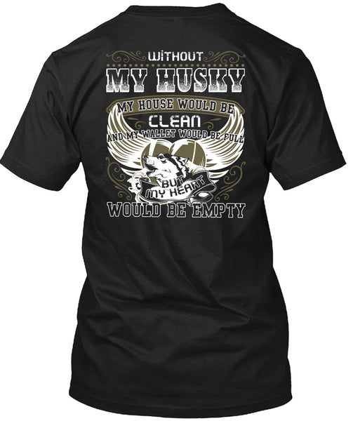 A black t-shirt with the shopify logo