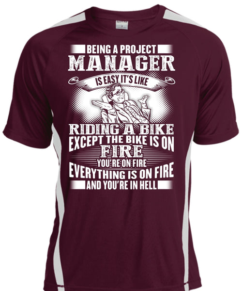 Being A Project Manager T Shirt, Riding A Bike T Shirt, Cool Shirt