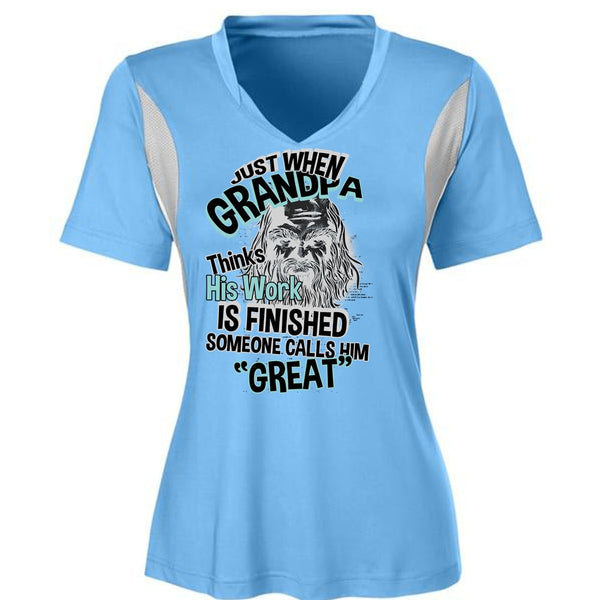 Grandpa Thinks His Work Is Finished T Shirt, I Love Grandpa T Shirt, Awesome T-Shirts