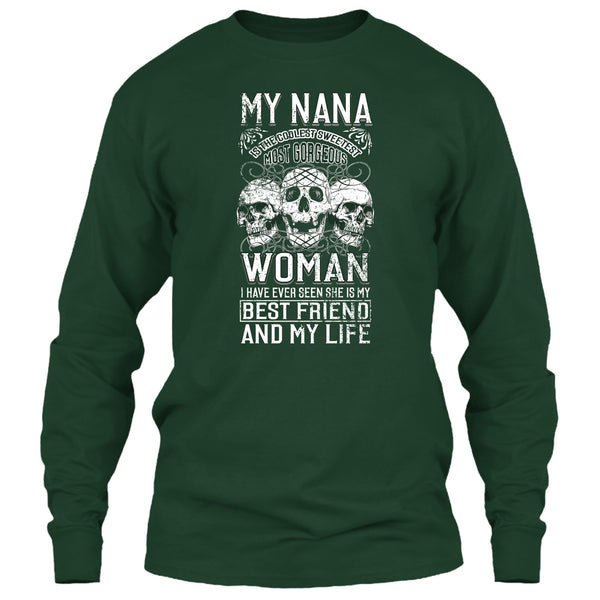 My Nana Is The Coolest Woman T Shirt, Awesome Nanny T Shirt
