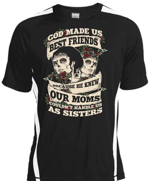 A black t-shirt with the shopify logo